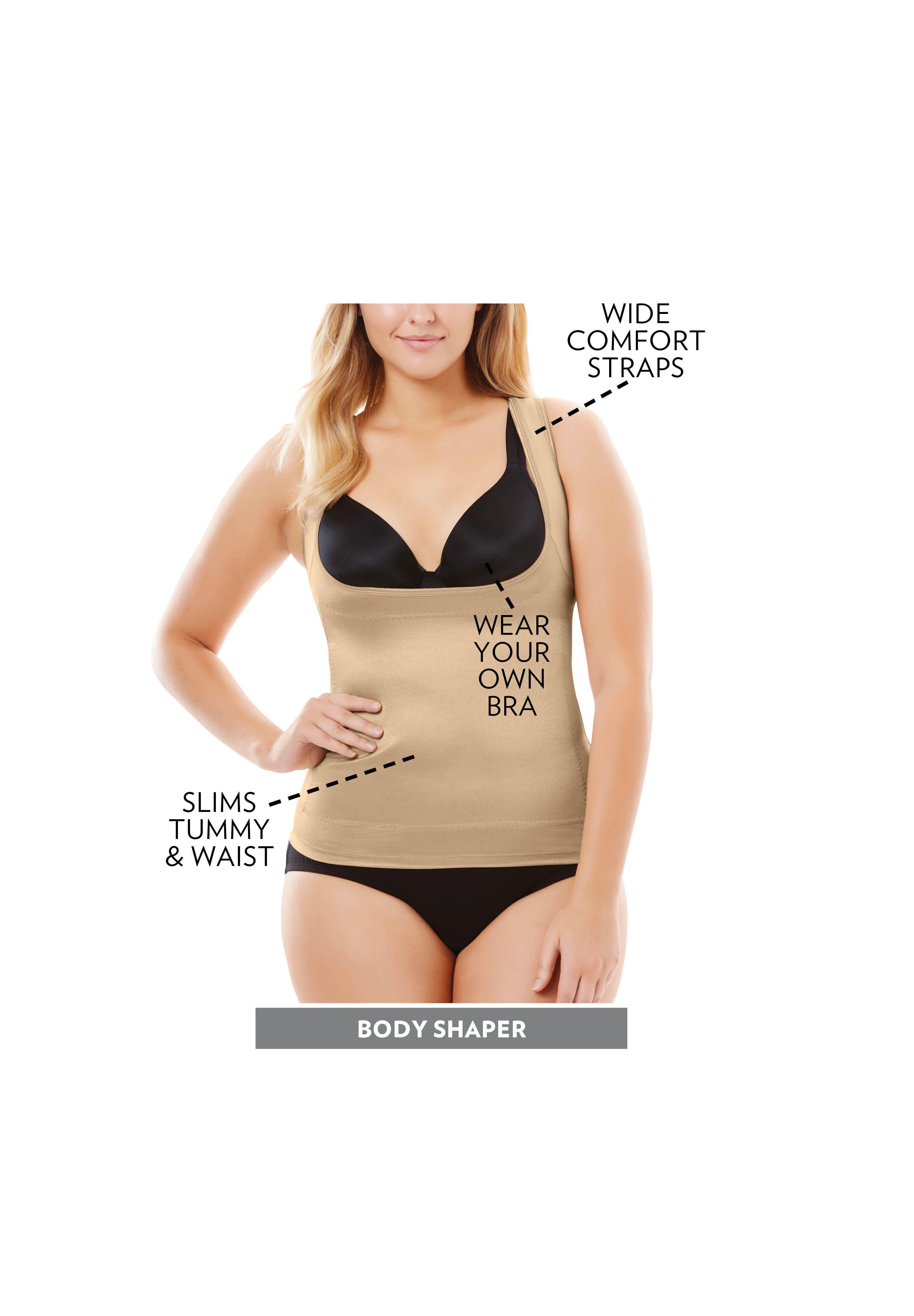 Power Shaper Firm Control Wear-Your-Own-Bra Shaper Tank image number 3