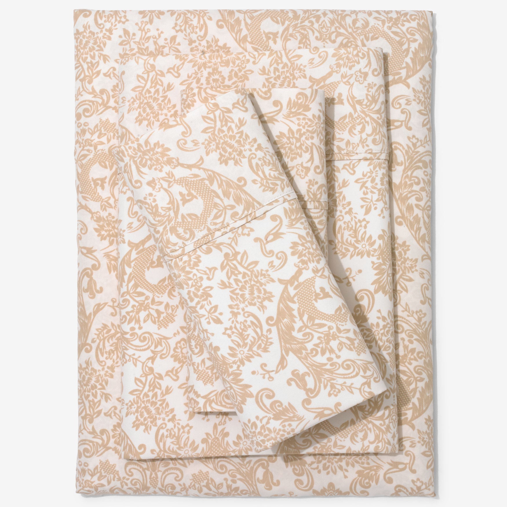 Printed Damask 6-PC. Sheet Set image number 0