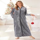 Plush Zip-Front Robe image number null