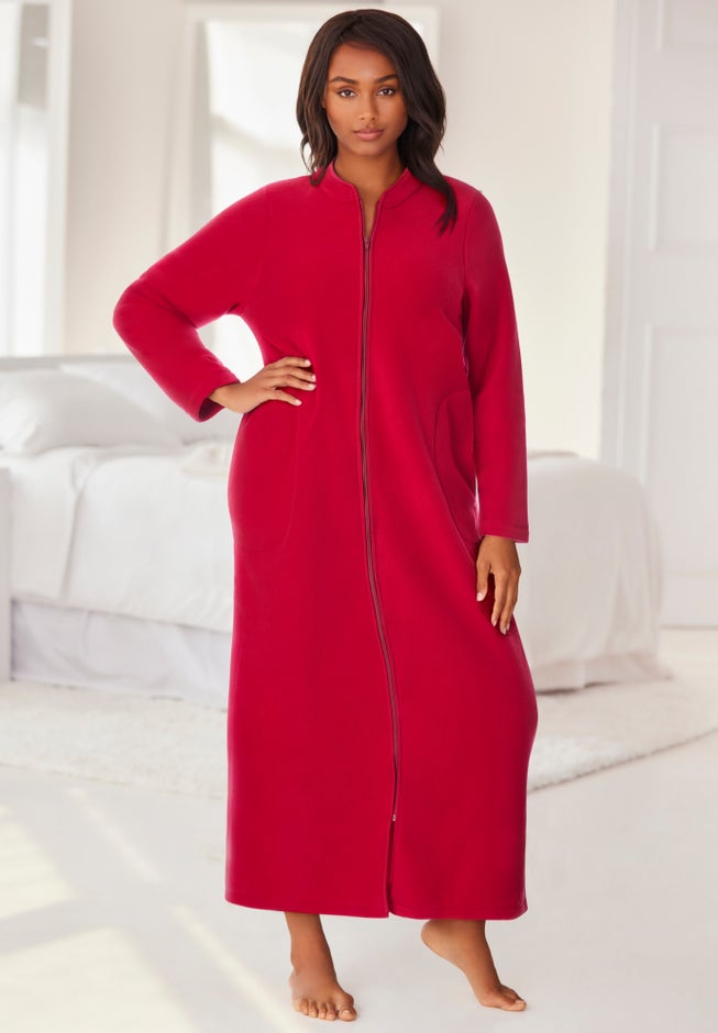 Plush Zip-Front Robe image number 0