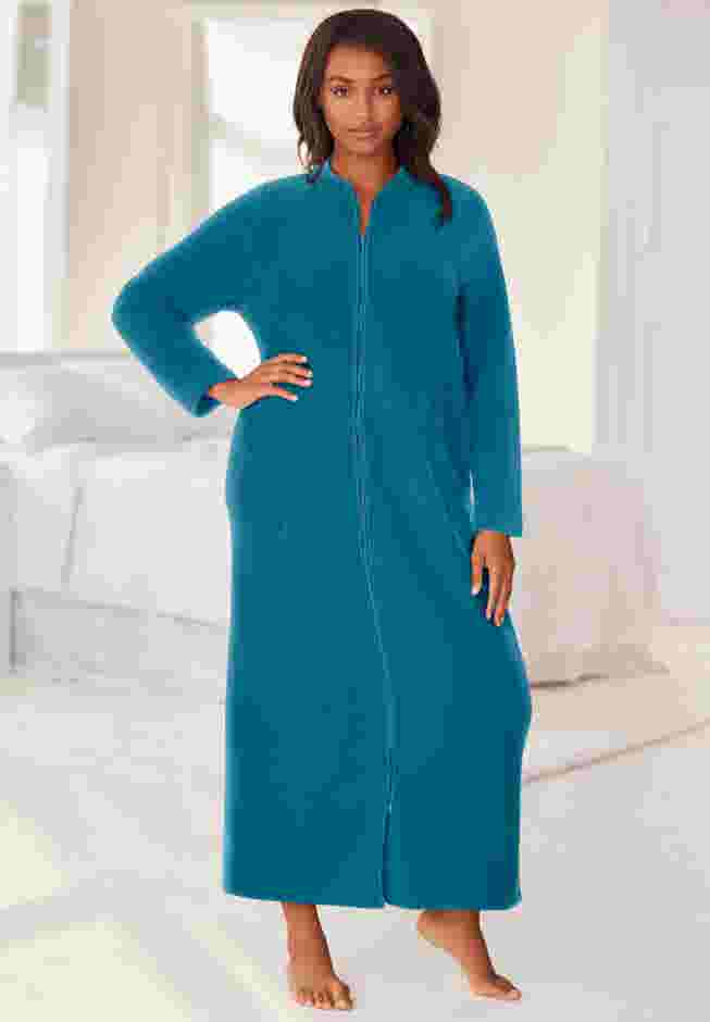 Plush Zip-Front Robe image number 0