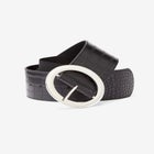 Textured Faux Leather Belt image number null