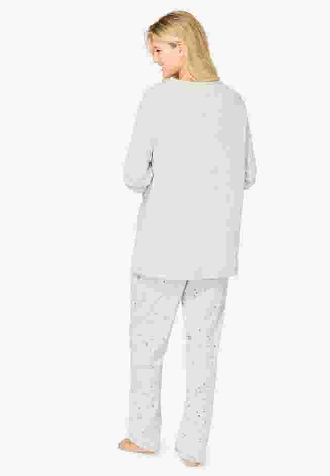 Avenue Body Three-Quarter Sleeve Pajama Set image number 1