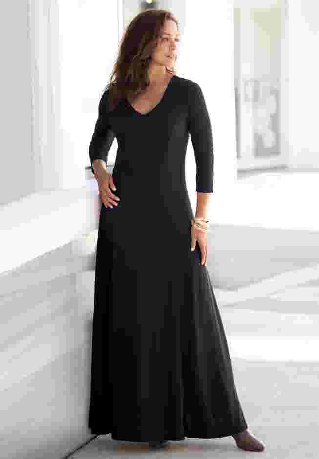 Double-V Maxi Dress image number 0