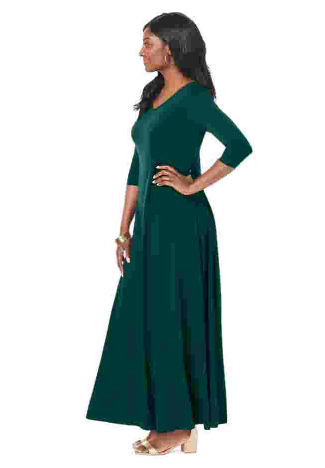 Double-V Maxi Dress image number 2