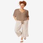 Crinkle Tie-Front Blouse image number null