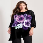 Printed Asymmetric Blouse image number 3