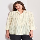 Signature Button Front Blouse image number null