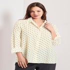 Signature Button Front Blouse image number null