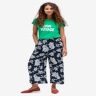 Wide-Leg Crop Pants image number null