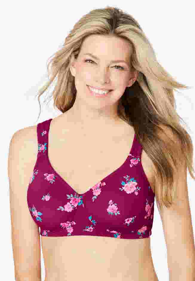 Cotton Wireless Lightly Padded T-Shirt Bra image number 0