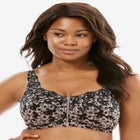 Scroll Embroidered Wireless Front-Close Bra  image number null