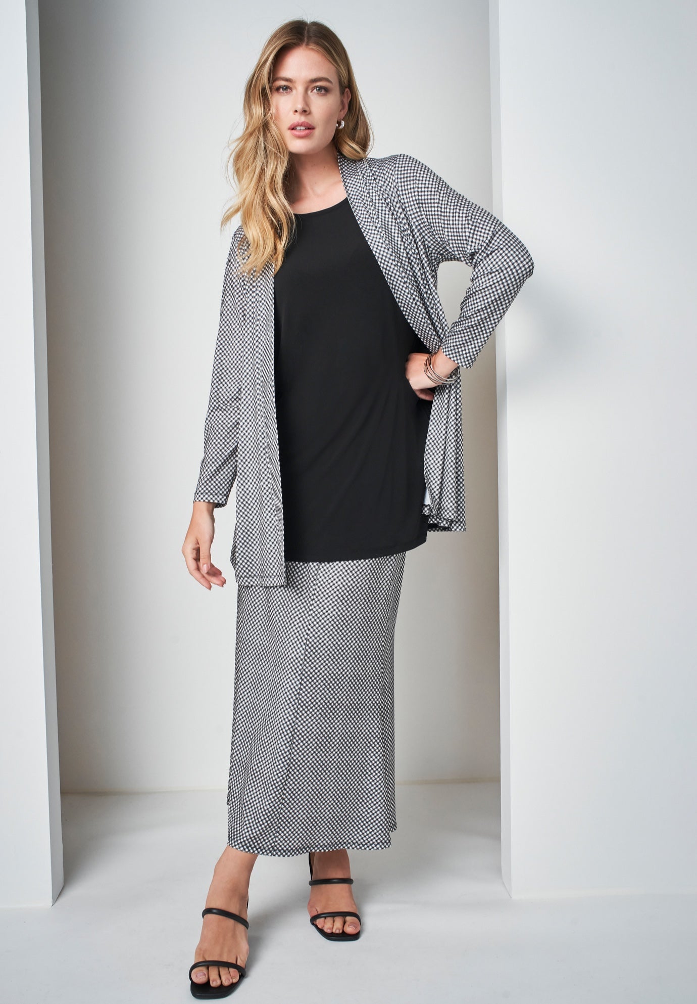 Stretch Knit Maxi Skirt image number 1