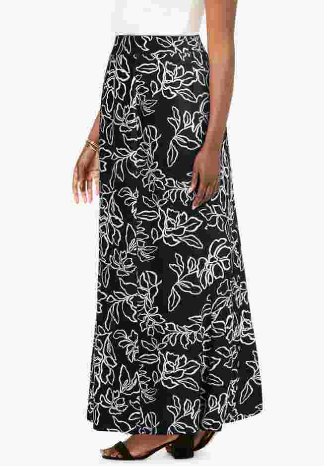 Stretch Knit Maxi Skirt image number 1