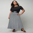 Stretch Knit Maxi Skirt image number null