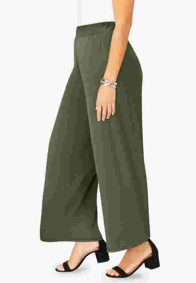 Stretch Knit Wide Leg Pant image number 1