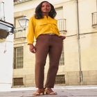 Button-Front Chest Pocket Blouse image number null