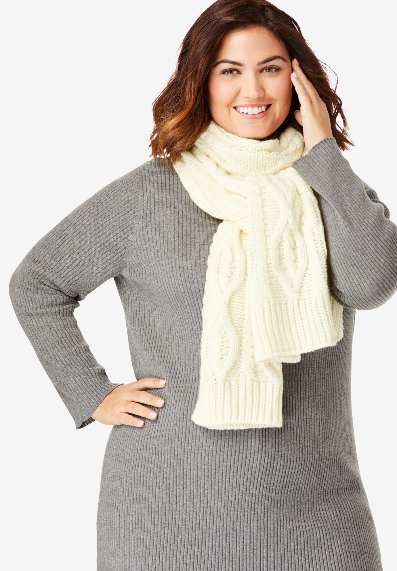 Cable Knit Scarf image number 0