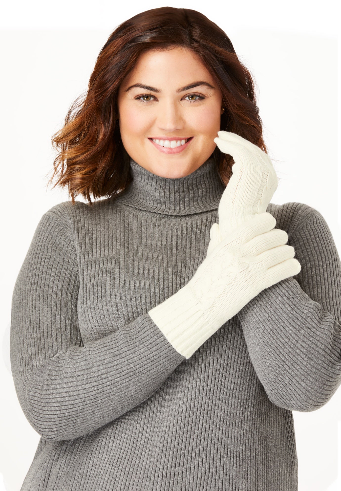 Cable-Knit Gloves image number 1