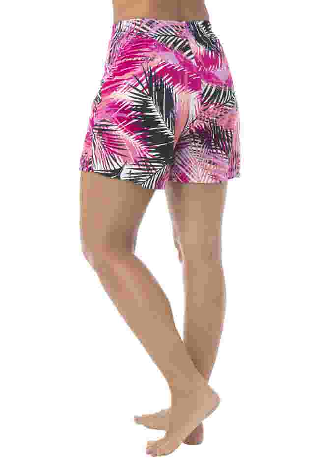 Boxer Swim Short with Built-In Tummy Control Brief image number 2