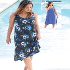 Boxer Swim Short with Built-In Tummy Control Brief image number null