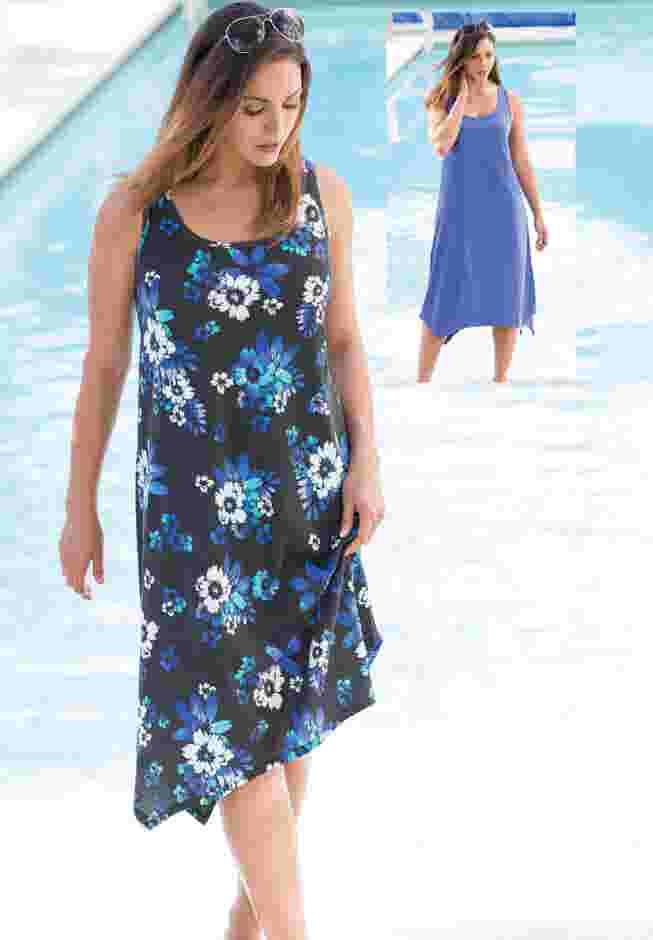 Boxer Swim Short with Built-In Tummy Control Brief image number 3