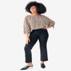 3/4 Tie-Sleeve Blouse image number null