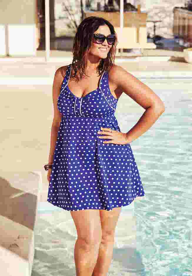 Retro Swim Dress image number 2