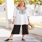 Embroidered Knit Tunic image number null