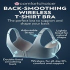Back-Smoothing Wireless T-Shirt Bra image number 3
