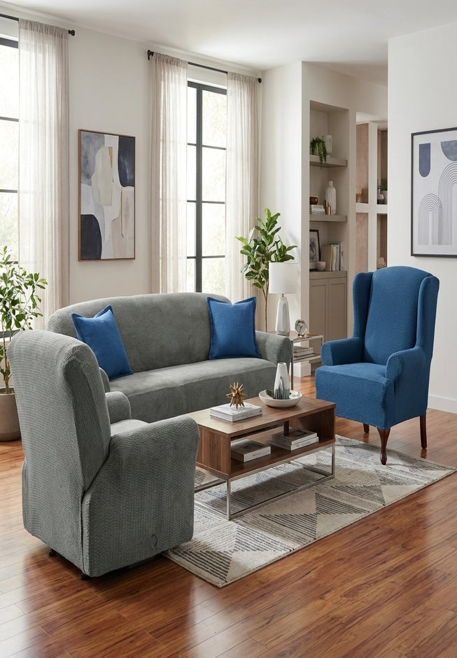 BH Studio Brighton Stretch Dining Room Chair Slipcover image number 5