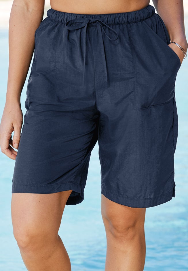 Taslon® Cover Up Board Shorts with Built-In Brief image number 0