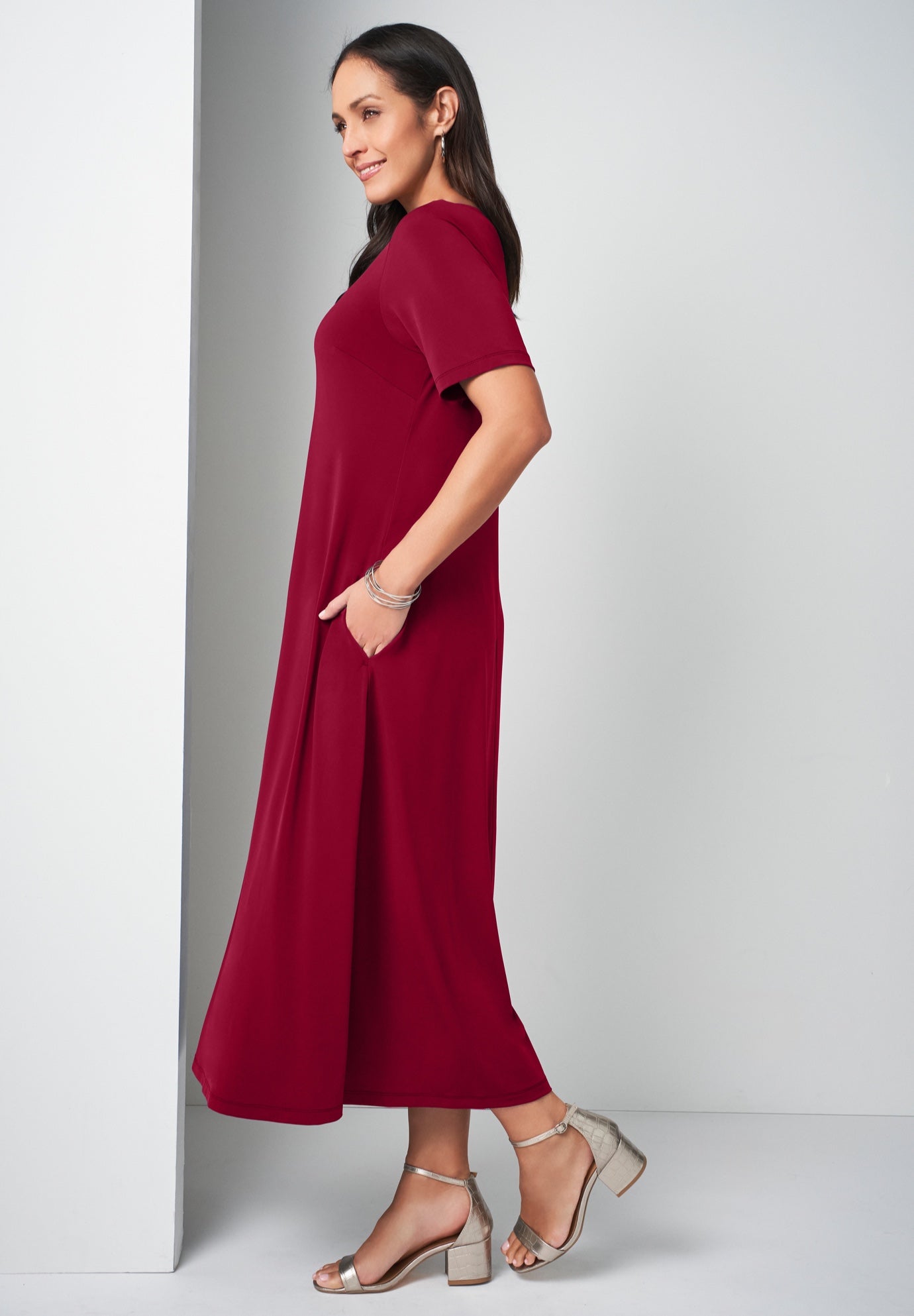 Belted 4-Piece Stretch Knit Wardrober image number 3