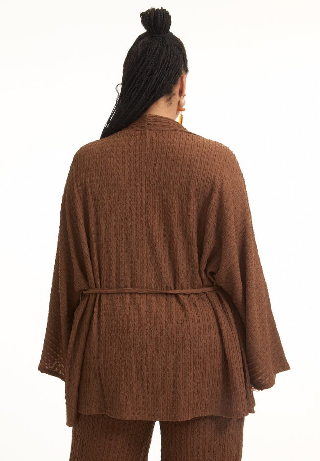 Tie-waist Cardigan image number null
