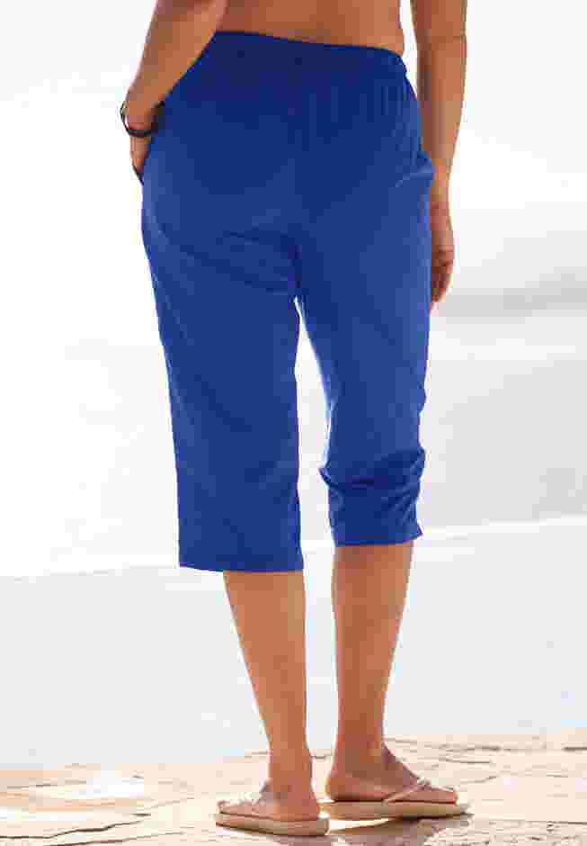 Taslon® Cover Up Capri Pant image number 1