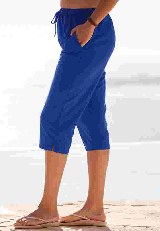 Taslon® Cover Up Capri Pant image number 2