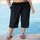 Taslon® Cover Up Capri Pant image number null