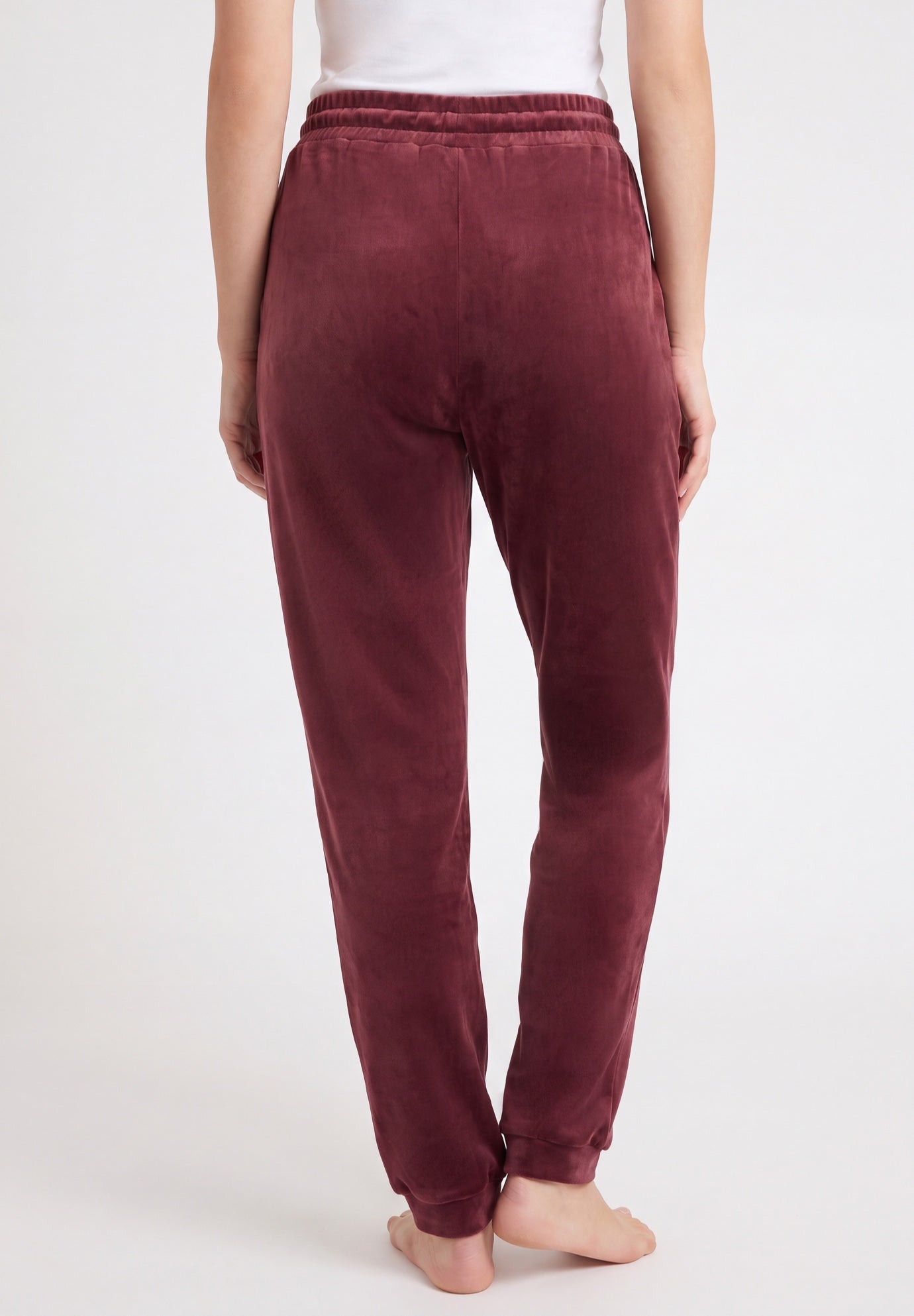 Stretch Velour Jogger Pull-on Pants image number 1