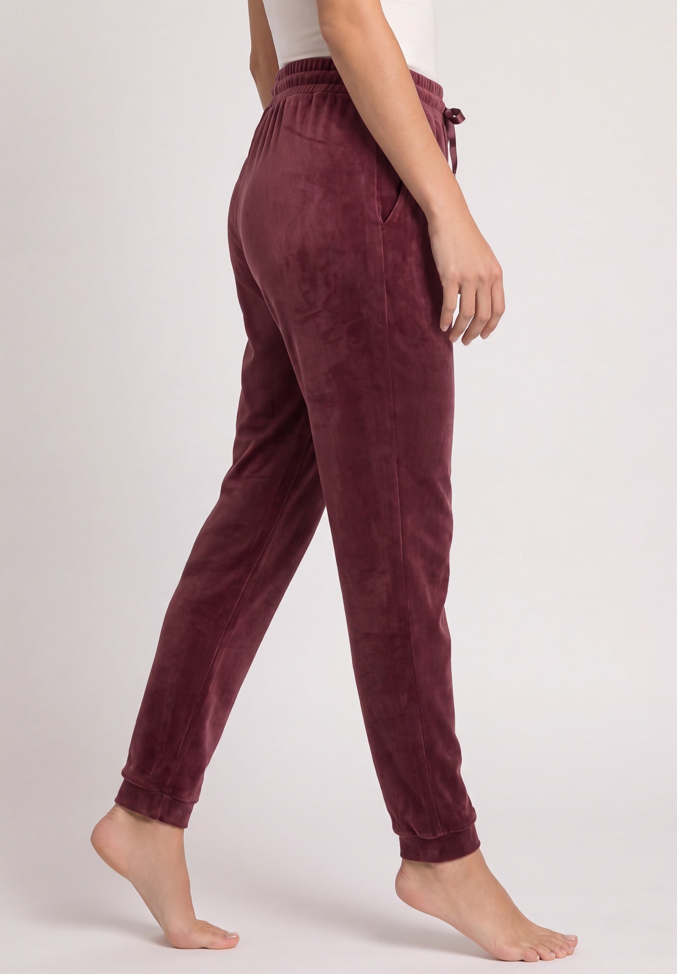 Stretch Velour Jogger Pull-on Pants image number 2