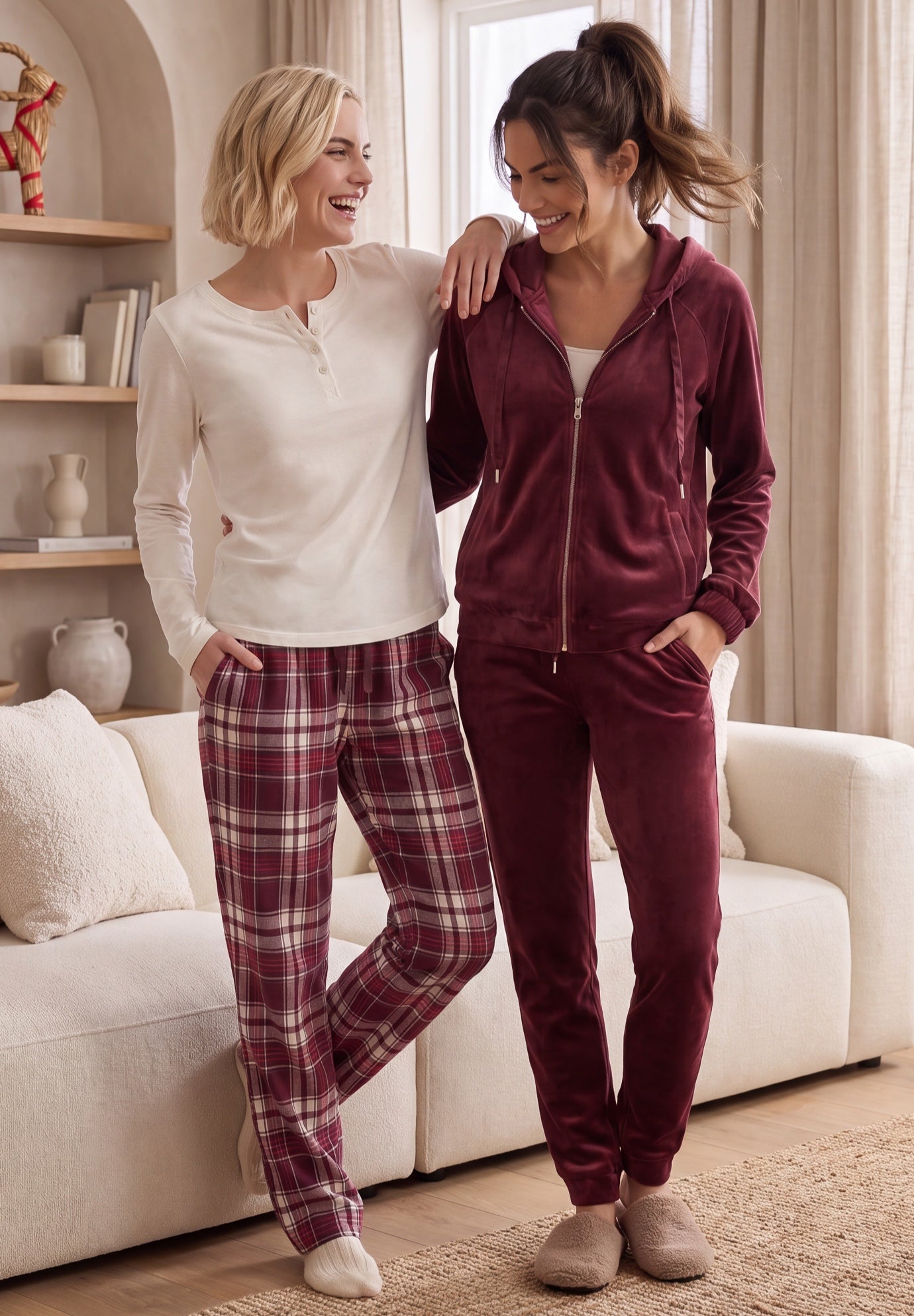 Stretch Velour Jogger Pull-on Pants image number 3