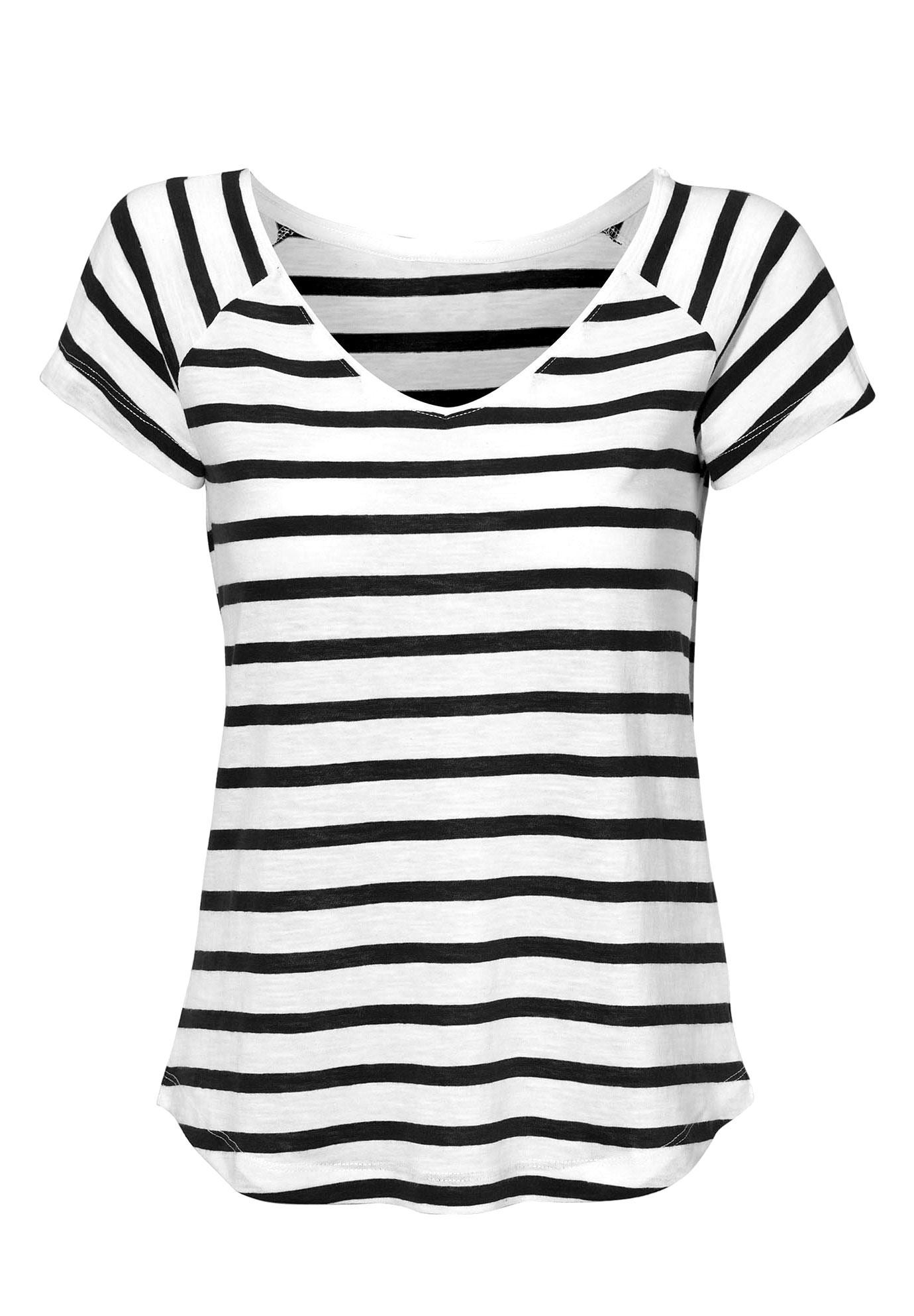 Rounded V-neck Tee image number 0