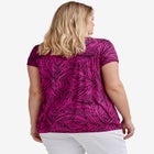 Printed cap sleeve tee image number null