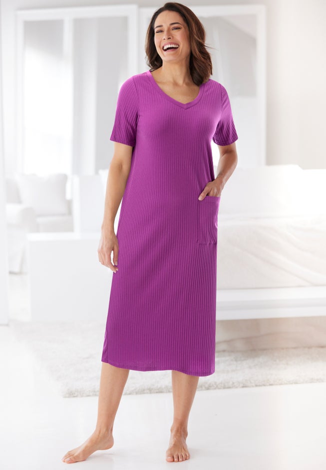Ribbed Sleepshirt image number 4