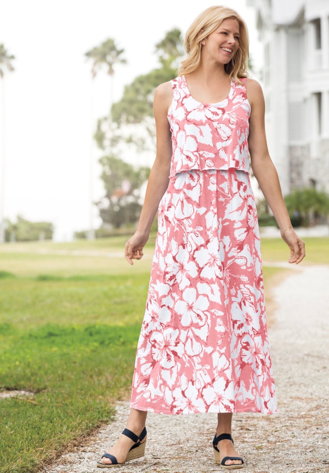 Layered Popover Maxi Dress image number 1