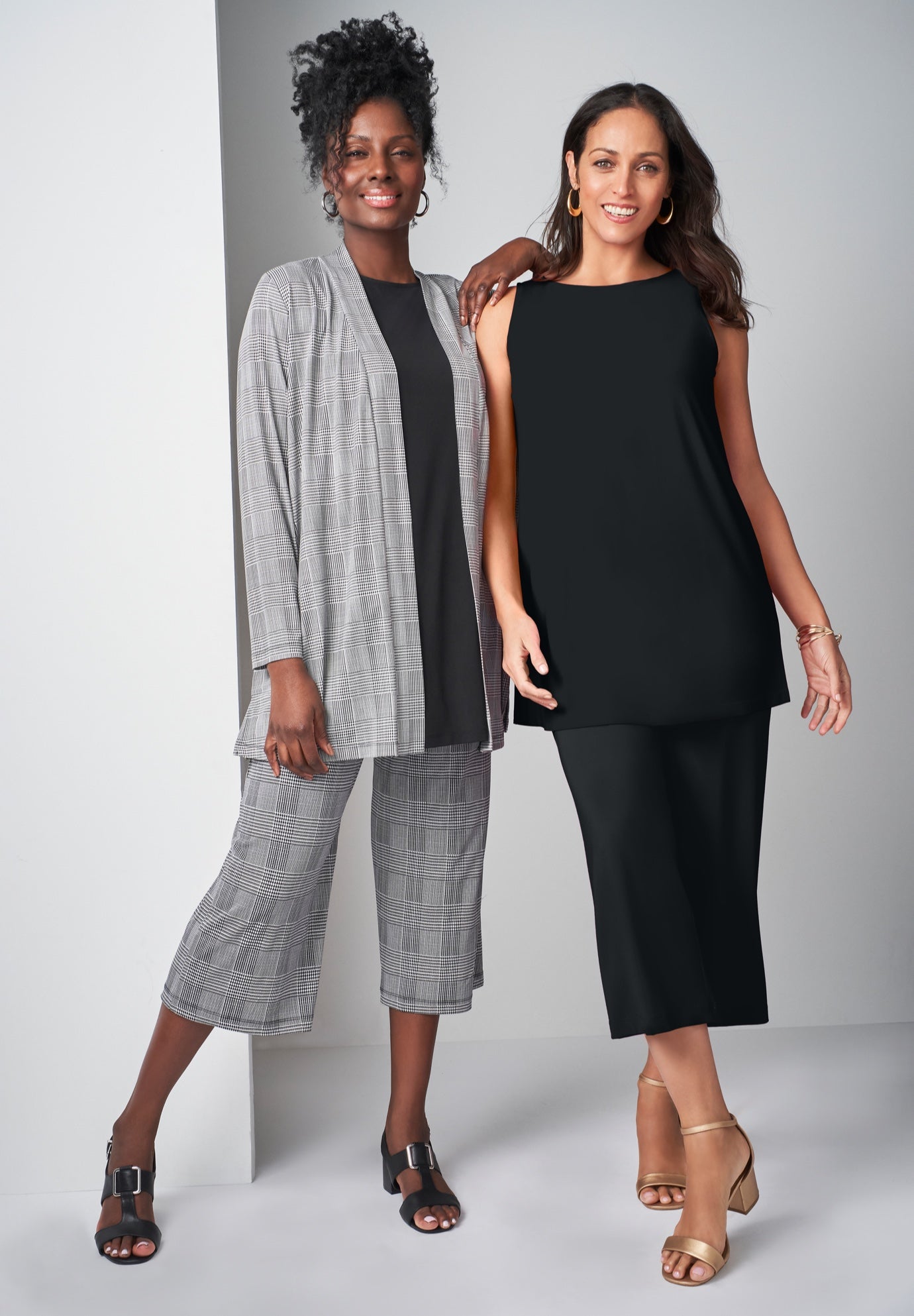 Stretch Knit Open Front Knit Topper image number 6