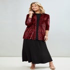 Stretch Knit Open Front Knit Topper image number null