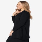 Stretch Knit Open Front Knit Topper image number null