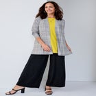 Stretch Knit Open Front Knit Topper image number 2