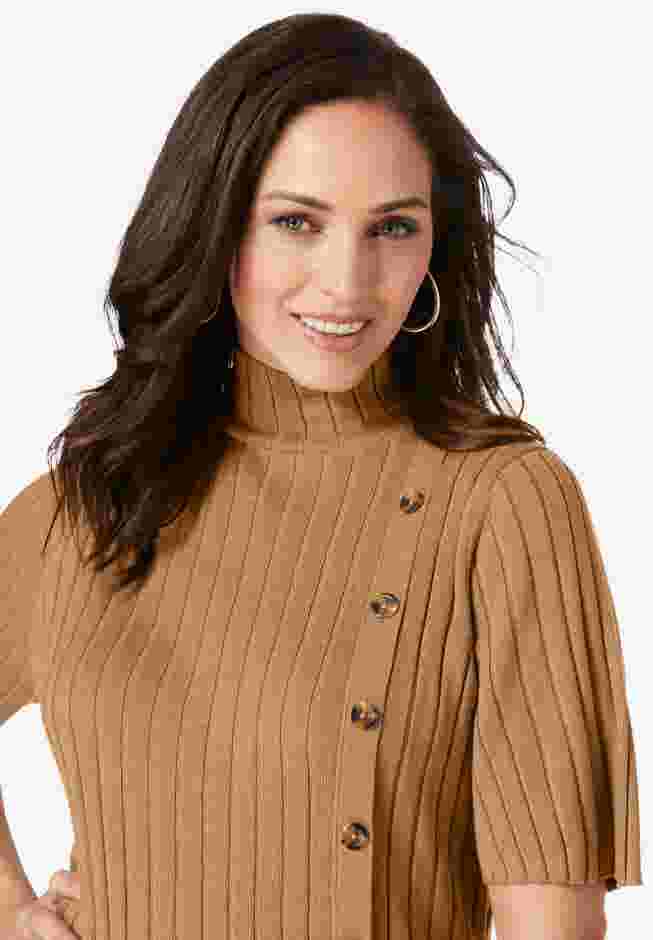 Button Front Sweater Dress image number 3