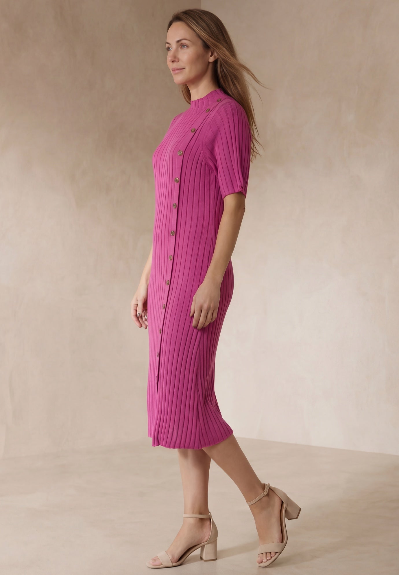 Button Front Sweater Dress image number 2